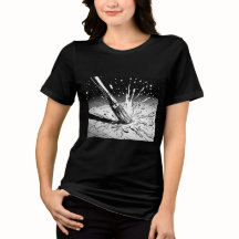 Black White Graphic Style Brush Paint Splotch