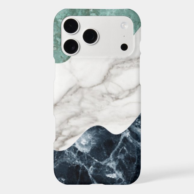Black White Green Marble Texture (Back)