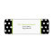 Black White & Green Polka Dot Address Label