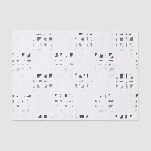 Black, White, Grey Art Print 2 Tissue Paper (Front)