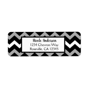 Black White & Grey Chevron Print Pattern