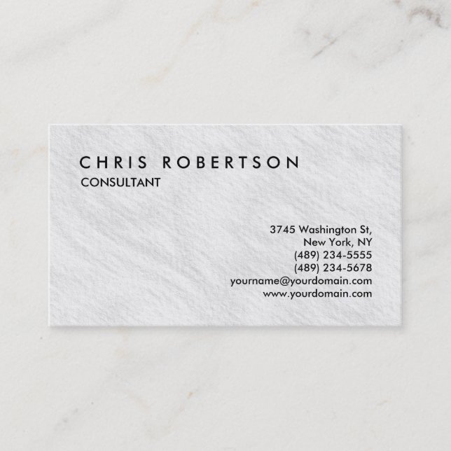 Black White Grey Pattern Charming Business Card (Front)