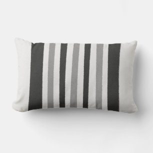 Black White Grey Pattern Lumbar Cushion