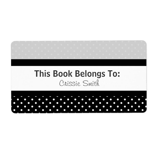 Black/White/Grey Polkadots (Front)