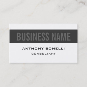 Black White Grey Stripe Charming Business Card