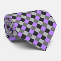 Black White Grey Violet Chequerboard