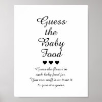 Black & White Guess the Baby Food Game