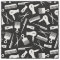 Black White Hair Tool Silhouette Pattern