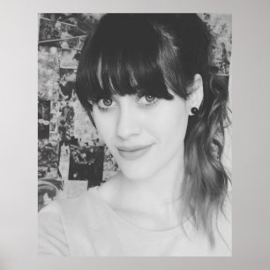 Black & White HalfAngel66 Poster