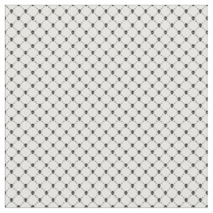black white halloween skull crossbones print fabric