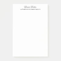Black White Handwriting Elegant Minimalist Stylish