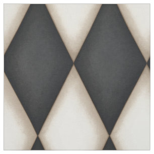 Black & White Harlequin (large scale) Fabric