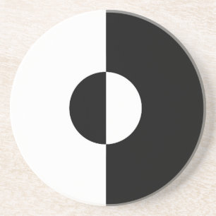 Black & White Harmony Coaster