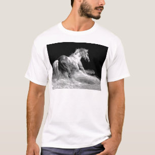 Black & White Horse in Action T-Shirt