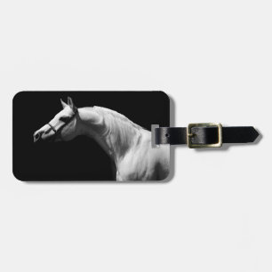 Black & White Horse Luggage Tag
