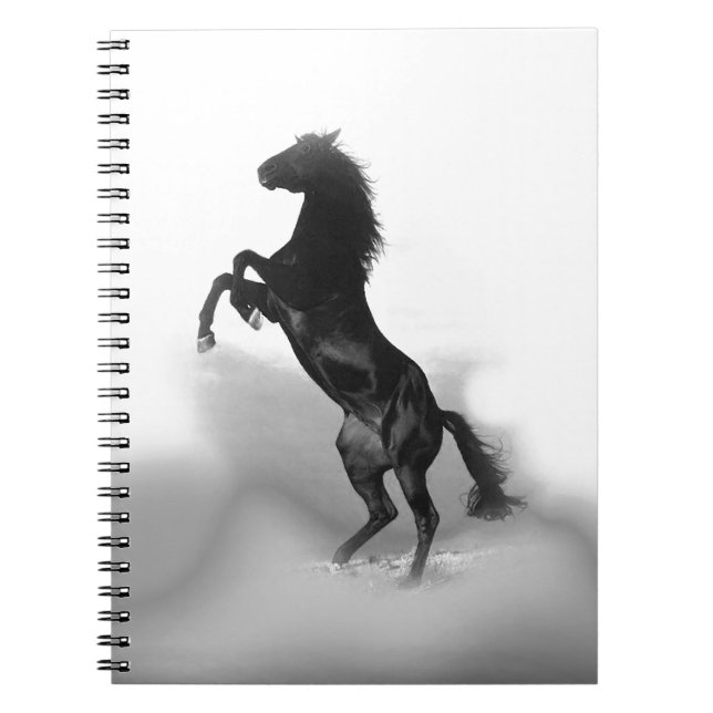 Black White Horse Notebook (Front)