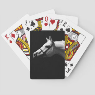 Black & White Horse Playing Cards