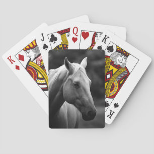 Black White Horse Playing Cards