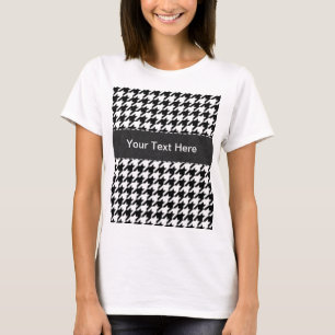 Black & White Houndstooth T-Shirt