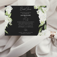 Black White Hydrangeas Bridal Shower II