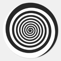 Black & White Hypnotic Spiral