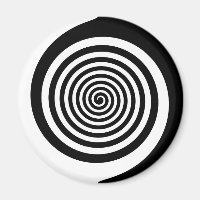 Black & White Hypnotic Spiral
