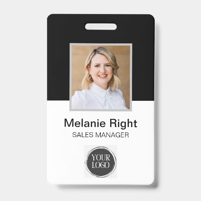 Black & White ID Badge (Front)
