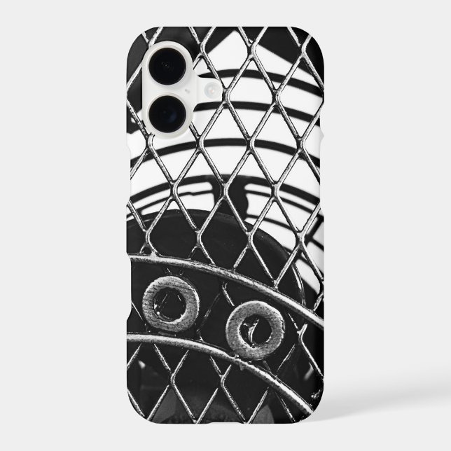 Black White Industrial Abstract Geometric (Back)