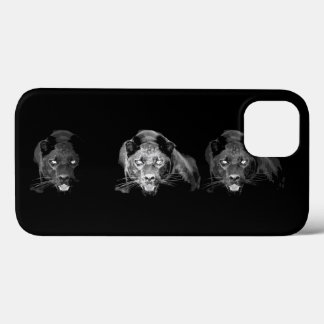 Black & White Jaguar iPhone 13 Case