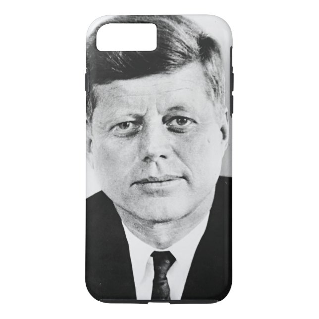 Black & White JFK John F. Kennedy Case-Mate iPhone Case (Back)