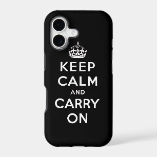 Black White Keep Calm and Carry On