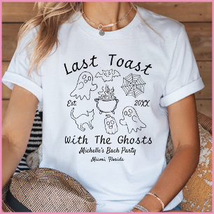 Black & White Last Toast Summerween Bach Party T-Shirt