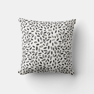 Black & White Leaves Cushion