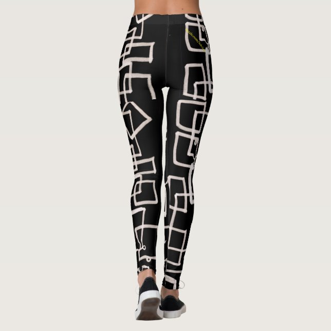 Black & White Leggings (Back)