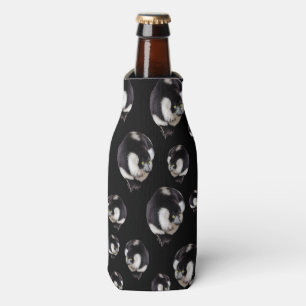 Black White Lemurs Stubby Cooler Holder