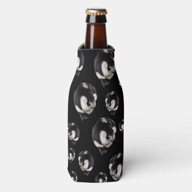 Black White Lemurs Stubby Cooler Holder (Bottle Front)