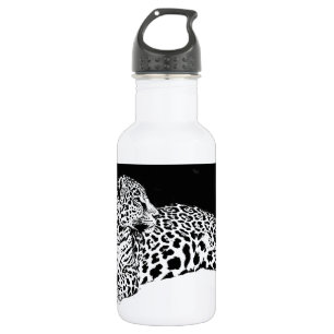 Black & White Leopard 532 Ml Water Bottle