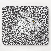 Black & White Leopard Illustration 2