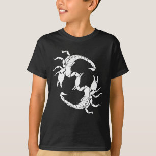 Black & White Letter S - Two Scorpions T-Shirt