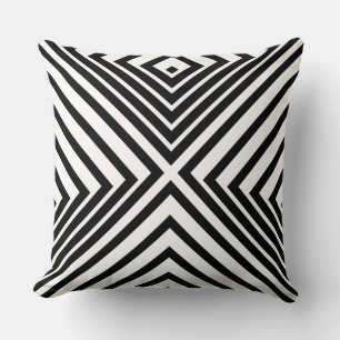 Black & White Light & Shadow Pattern- Throw Pillow
