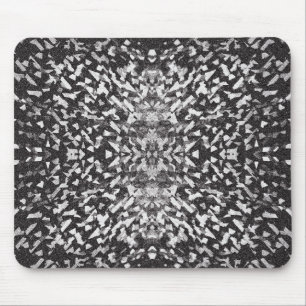 Black White Lights Reflections Mouse Mat