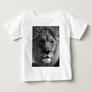 Black & White Lion Baby T-Shirt