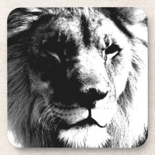 Black & White Lion Coaster