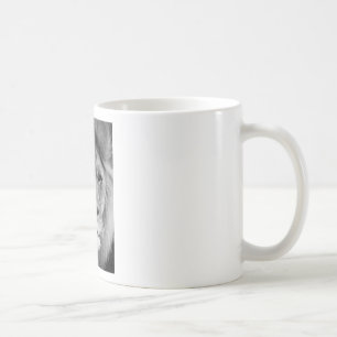 Black & White Lion Coffee Mug