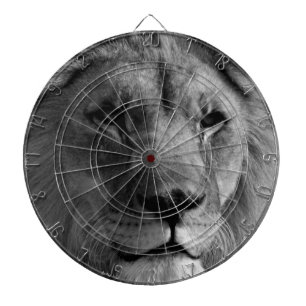 Black & White Lion Dartboard