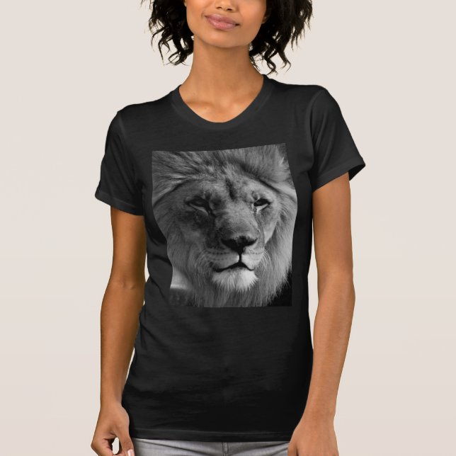 Black & White Lion T-Shirt (Front)