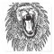 black-white-lion-vector