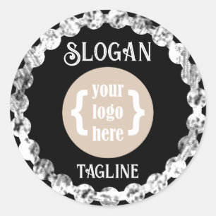 Black White, Logo Branded Seal