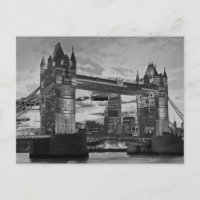 Black White London Tower Bridge British Travel