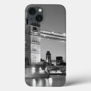 Black White London Tower Bridge iPhone 13 Case
